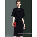 Women Black Simple Office Formal Dress